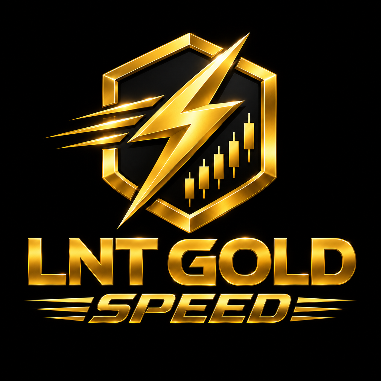 LNT GOLD SPEED gold lightning logo